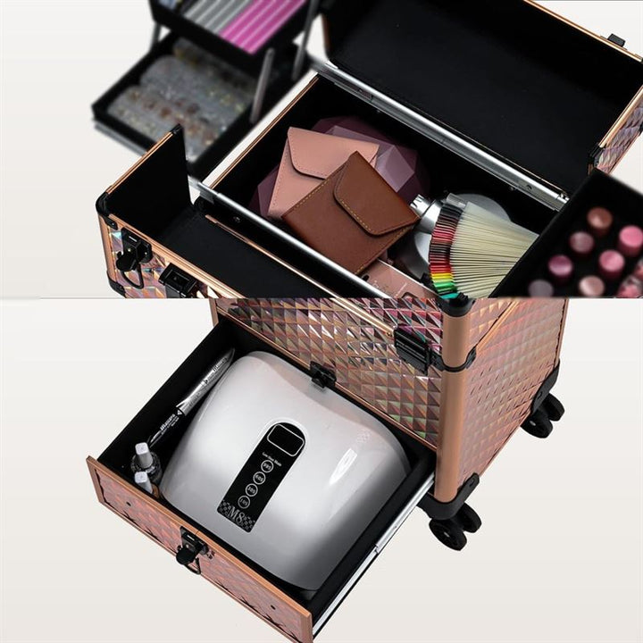 UNIQ Makeup Trolley - Aluminium, Rose Gold - | Fashiongirl