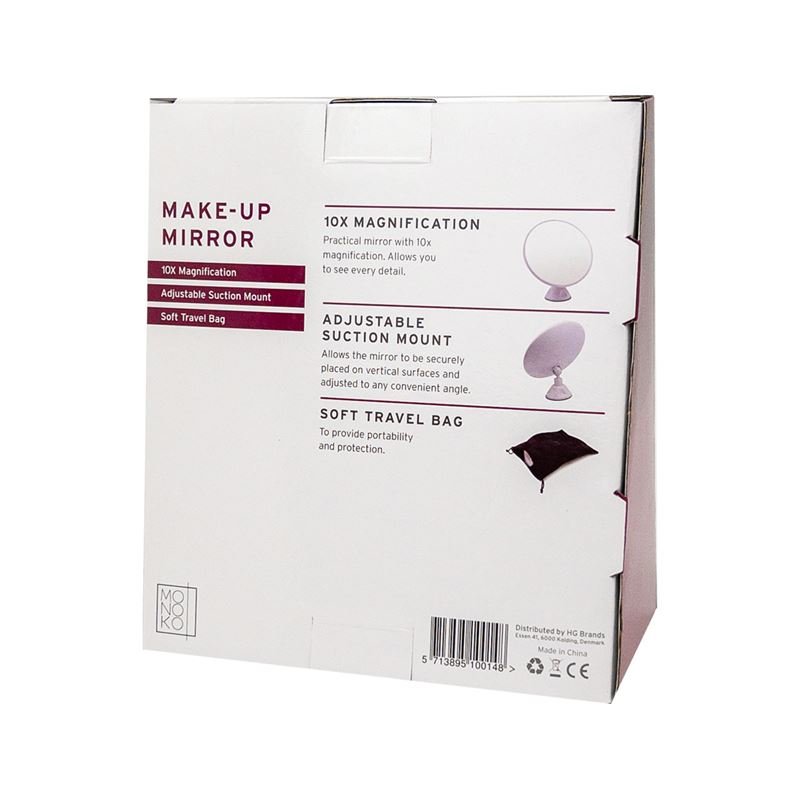 UNIQ Mirror with suction cup x10 magnification, white - | Fashiongirl