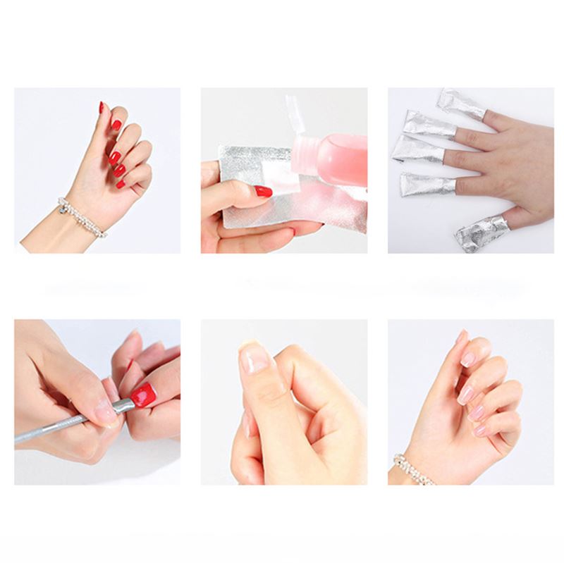 UNIQ Nail Soak Off Wraps - 100 pcs - | Fashiongirl