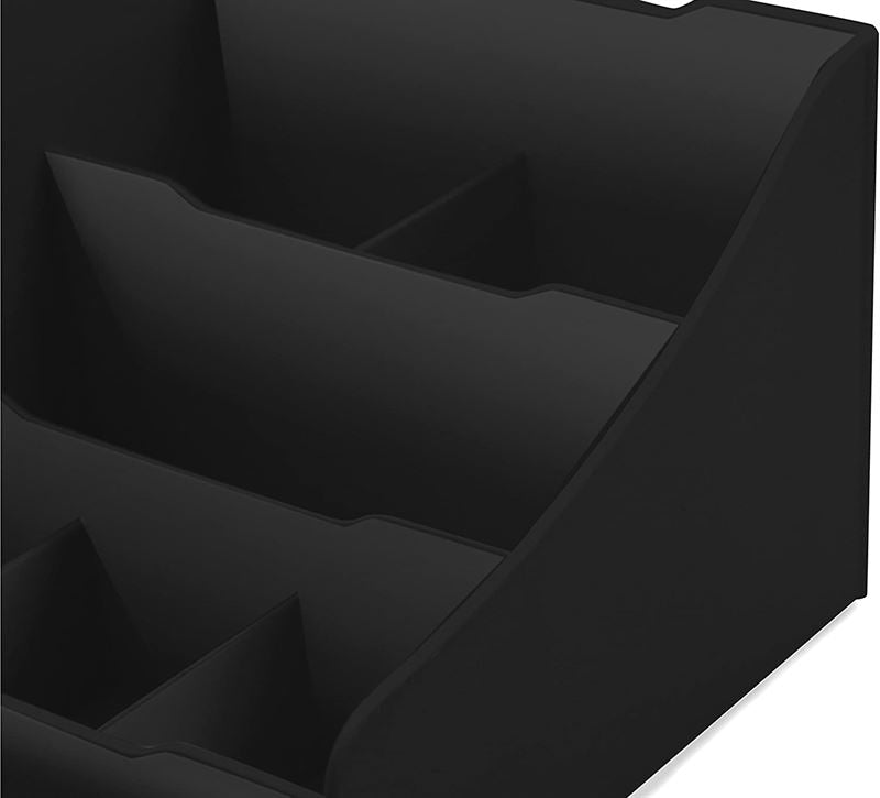 UNIQ Organiser for makeup &amp; skincare products - 9 compartments - Black - Organiser