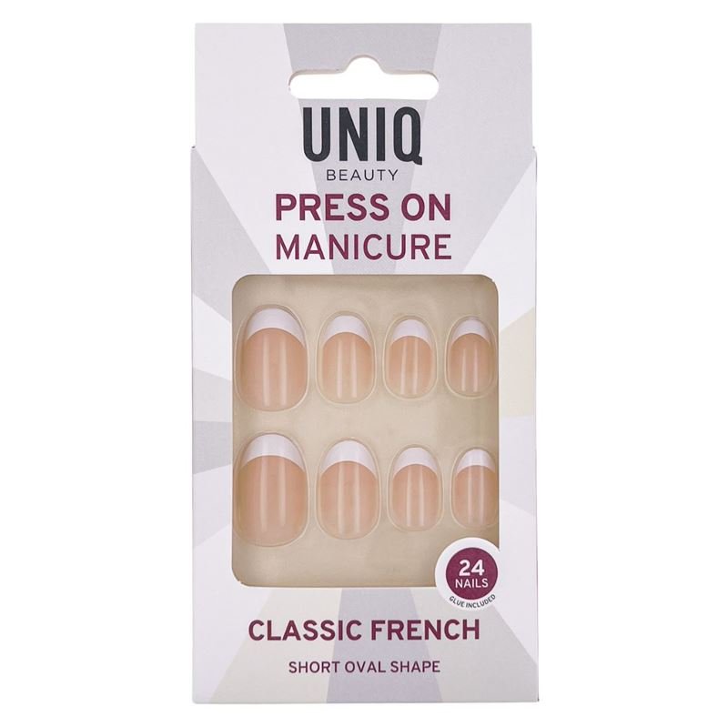 UNIQ Press On Nails with Glue - Classic French - | Fashiongirl