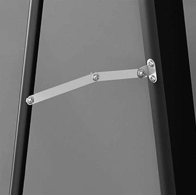 UNIQ Replica Aluminium/Glass Wall/Floor Mirror, 80x180 cm - Black - | Fashiongirl