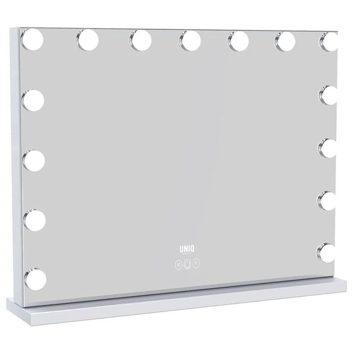 UNIQ XL Luxury Hollywood Makeup Mirror with 15 LED Lights & Touch Control