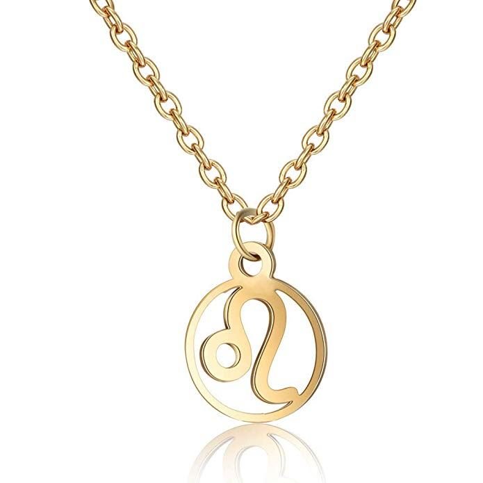 Zodiac Necklace: Leo - Zodiac, Gold - | Fashiongirl