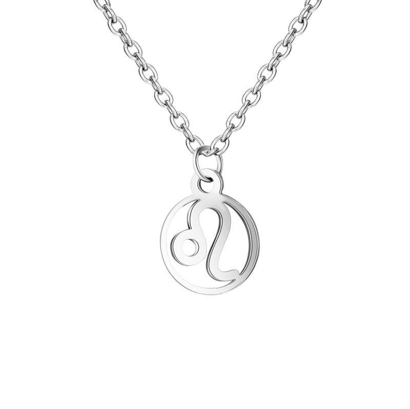 Zodiac Necklace: Leo - Zodiac, Silver - | Fashiongirl