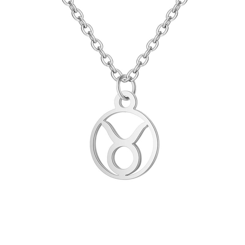 Zodiac Necklace: Taurus - Zodiac, Silver - | Fashiongirl